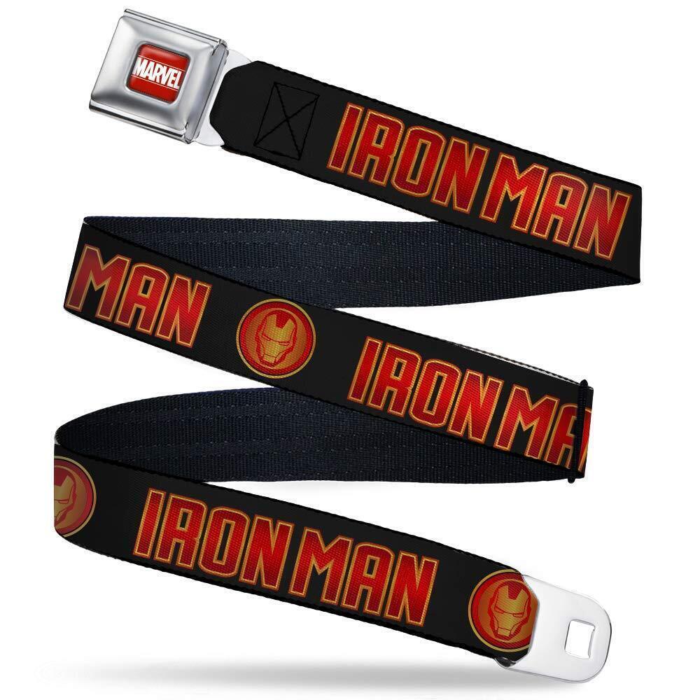 9793 Standard Seatbelt Belt Iron Man XL, 1.5" Wide-Fits Pant Size 32-52